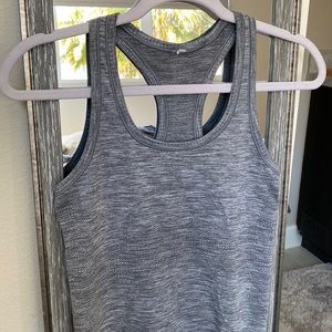 Lululemon grey heathered swiftly tank